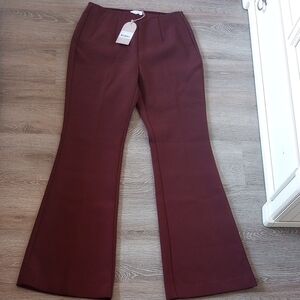 Meshki Chocolate Brown Boot Cut Pants - NWT